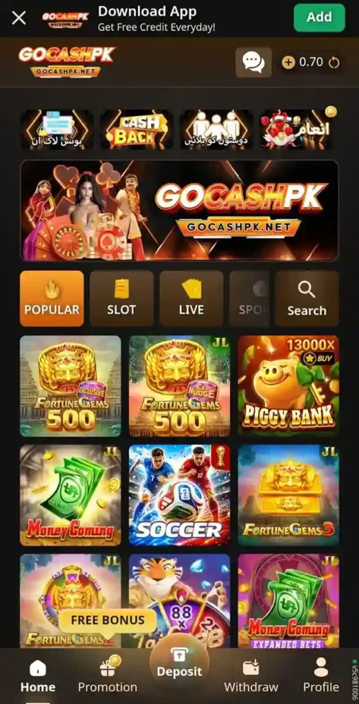 GOCASHPK Game