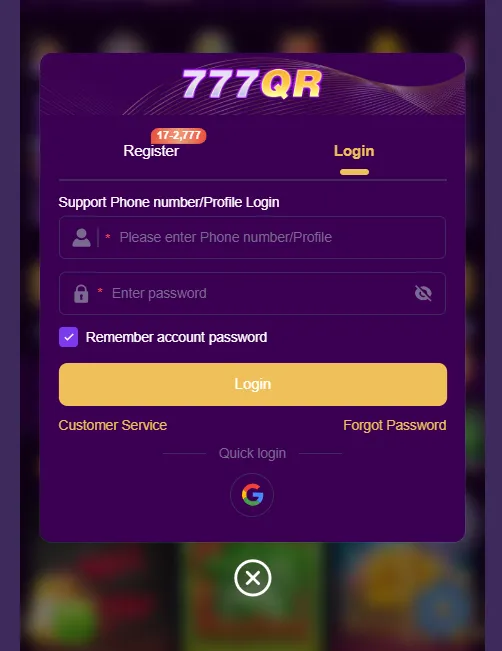 777QR Game 